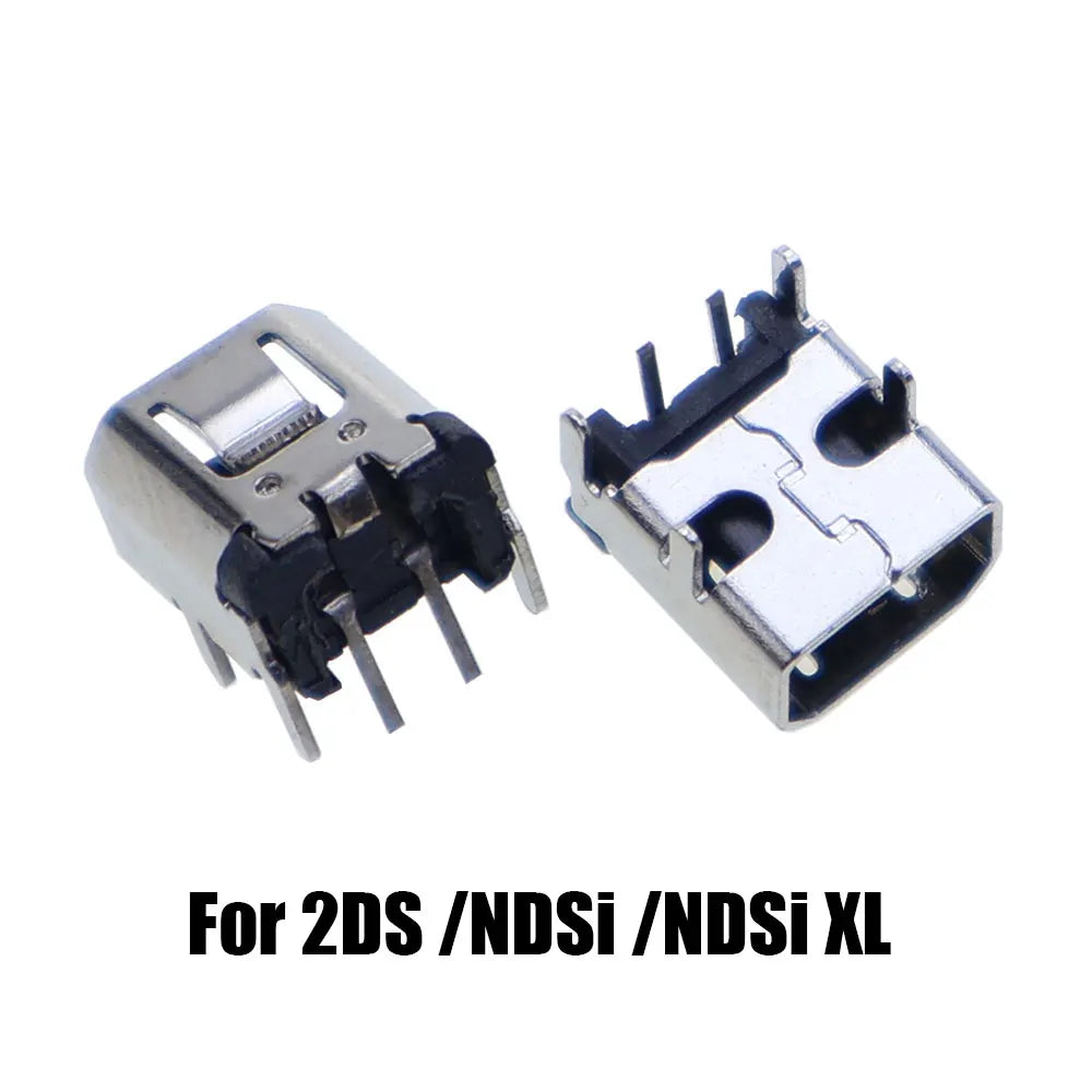2pcs For NDS NDSL NDSi XL Power Socket Charging Port For GBA GBASP Link Connector For Switch / Lite / Oled / Pro NS Console Game console repair parts
