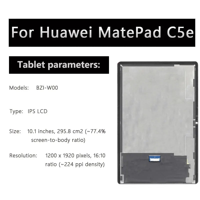 OEM 10.1" For Huawei MatePad C5e BZI-W00 LCD Display Touch Sensor Glass Screen Digitizer Assembly Tablet repair parts