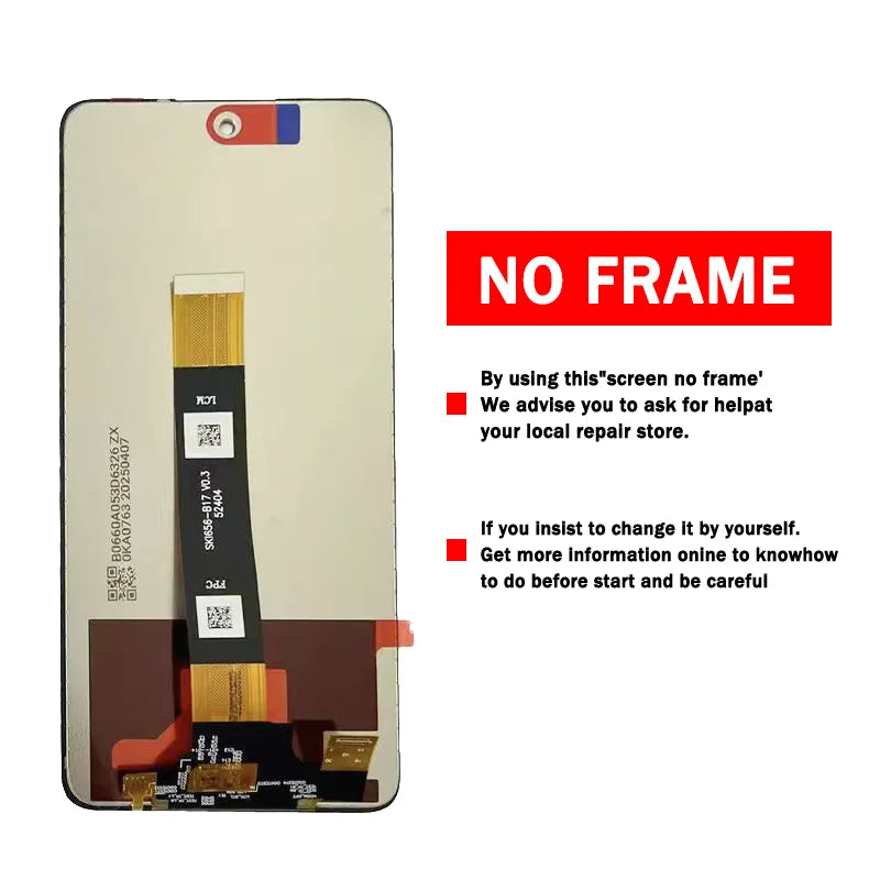 6.78"IPS LCD For TCL 50 XL/ 50XL Nxtpaper 5G LCD Display Touch Screen Digitizer T702W T702M T704SP Display With Frame TCL phone repair parts