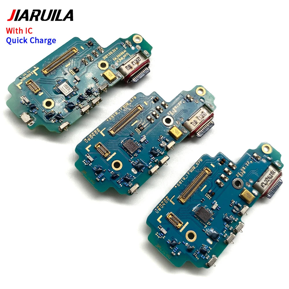 USB Charger Dock Connector Charging Port Microphone Flex Cable For Samsung S22 S23 S24 Plus Ultra S21 Fe 5G S901B S906B S908B Samsung phone repair parts