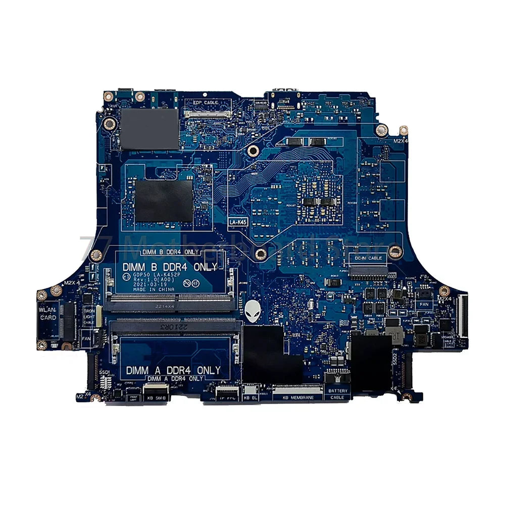 Laptop Motherboard GDP50 LA-K452P For DELL G15 5511 Alienware M15 R6 With CPU I7-11800H GPU RTX3060 6G RTX3070 8G 100% Tested Dell laptop repair parts