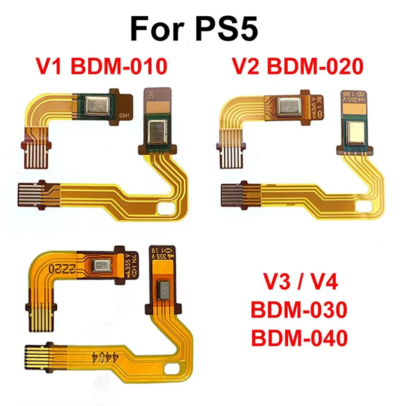 Left/Right Microphone Cable Replacement Parts For PS5 Handle Inner Mic Ribbon Speaker Flat Cable For V1 V2 V3 V4 Controller Game console repair parts