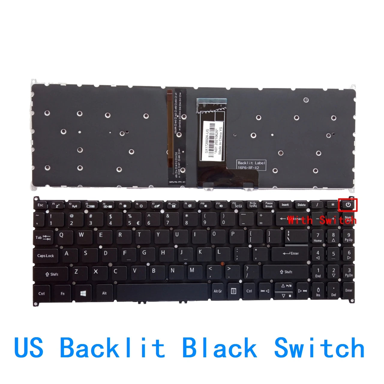 US RU SP UK AR BR Backlit Keyboard For Acer Swift 3 SF315-51 SF315-41 SF315-52 SF315-54 SF315-52G-52XD SF315-51G-51CE Acer laptop repair parts