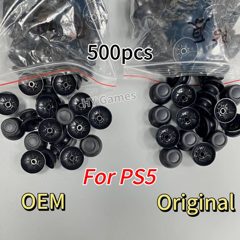 500pcs/lot Black Original or OEM Analog Joystick Thumb Stick for PS5 Controller for Ps5 Thumbsticks Mushroom Grip Cap Cover  Game console repair parts