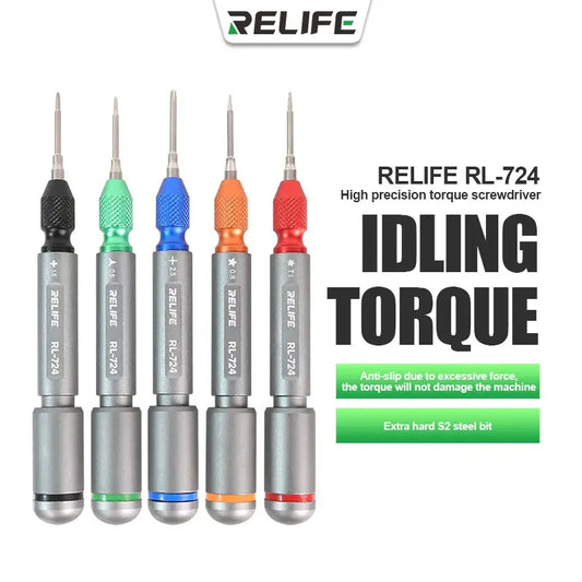 RELIFE RL-724 High-Precision Torque Screwdriver Extra Hard S2 Steel Bit Anti-skid Design for Mobile Phone Tablet Computer Repair Professional Repair Tools