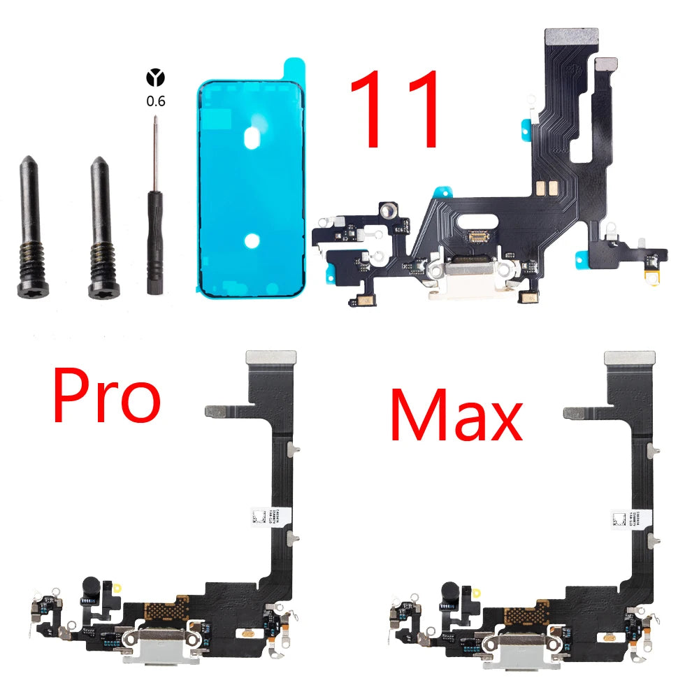 Charging Flex Cable for iPhone 11 12 mini 13 14 Pro max Dock Connector USB Charger Port Ribbon iPhone phone repair parts
