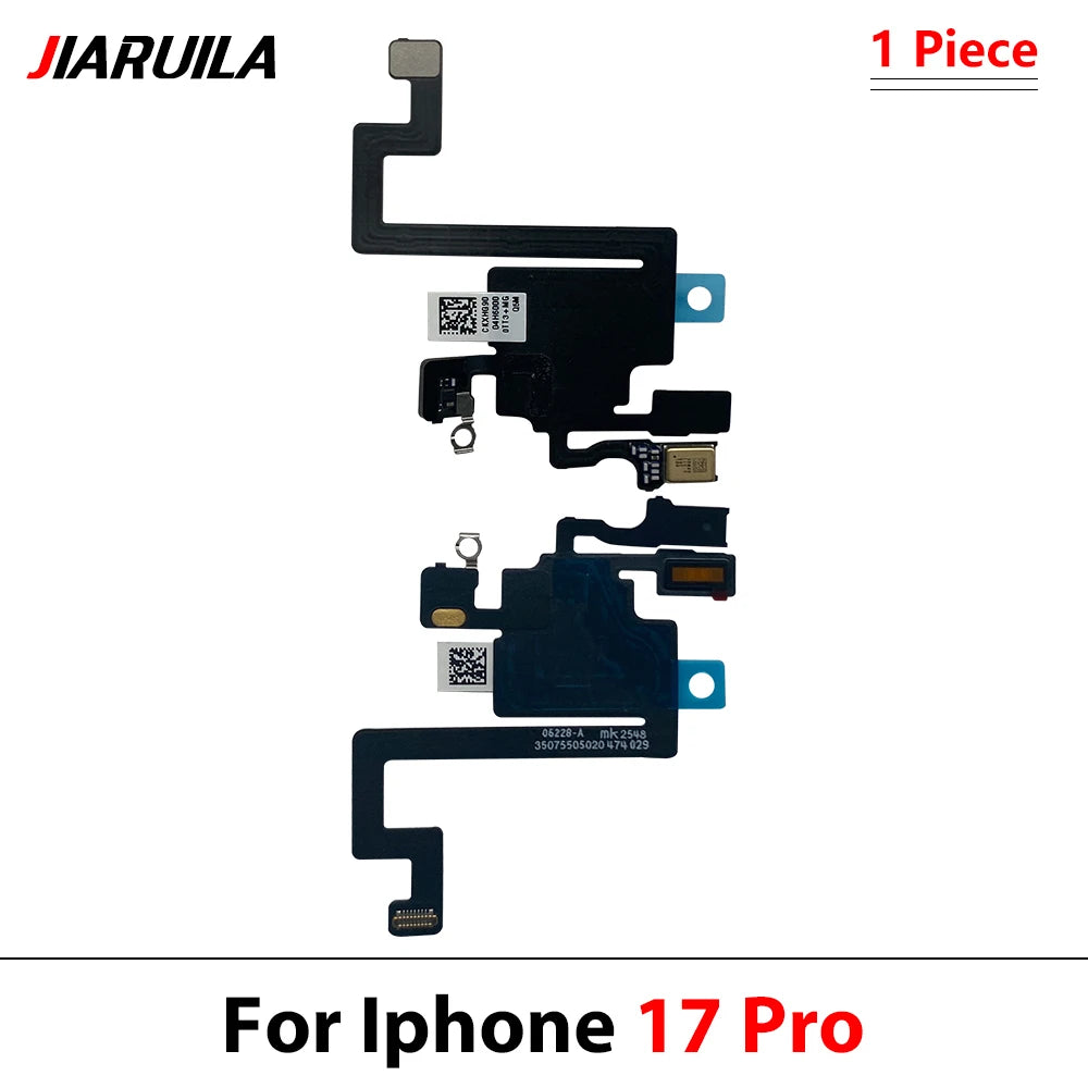 New For iPhone 13 14 15 16 17 Pro Max Front Ear Earpiece Speaker Proximity Light Sensor Flex Ribbon Cable iPhone phone repair parts