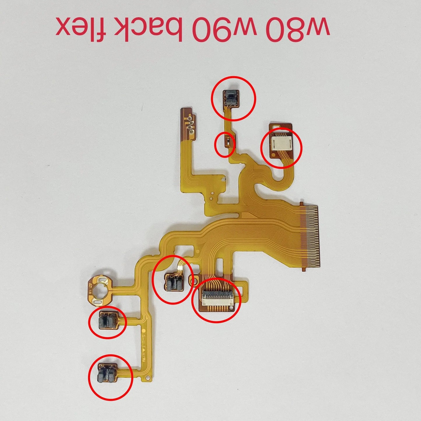 New W80 W90 Lens Back Flex Cable With Sensor For Sony W80 W90 w80 w90 Camera Lens Repair Parts Digital Camera repair parts