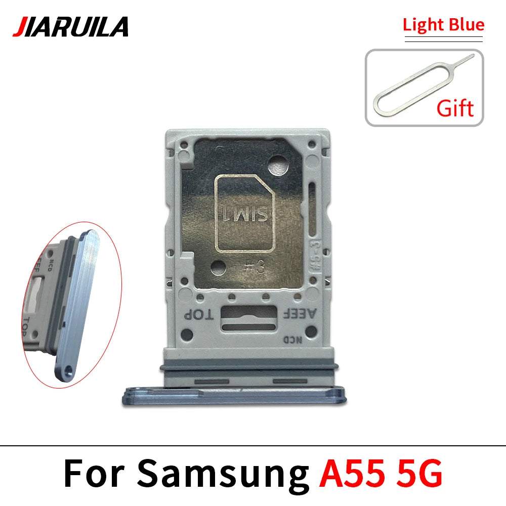 New For Samsung A15 A25 A35 A55 4G 5G SIM Card Slot SD Card Tray Holder Adapter Repair Parts Samsung phone repair parts