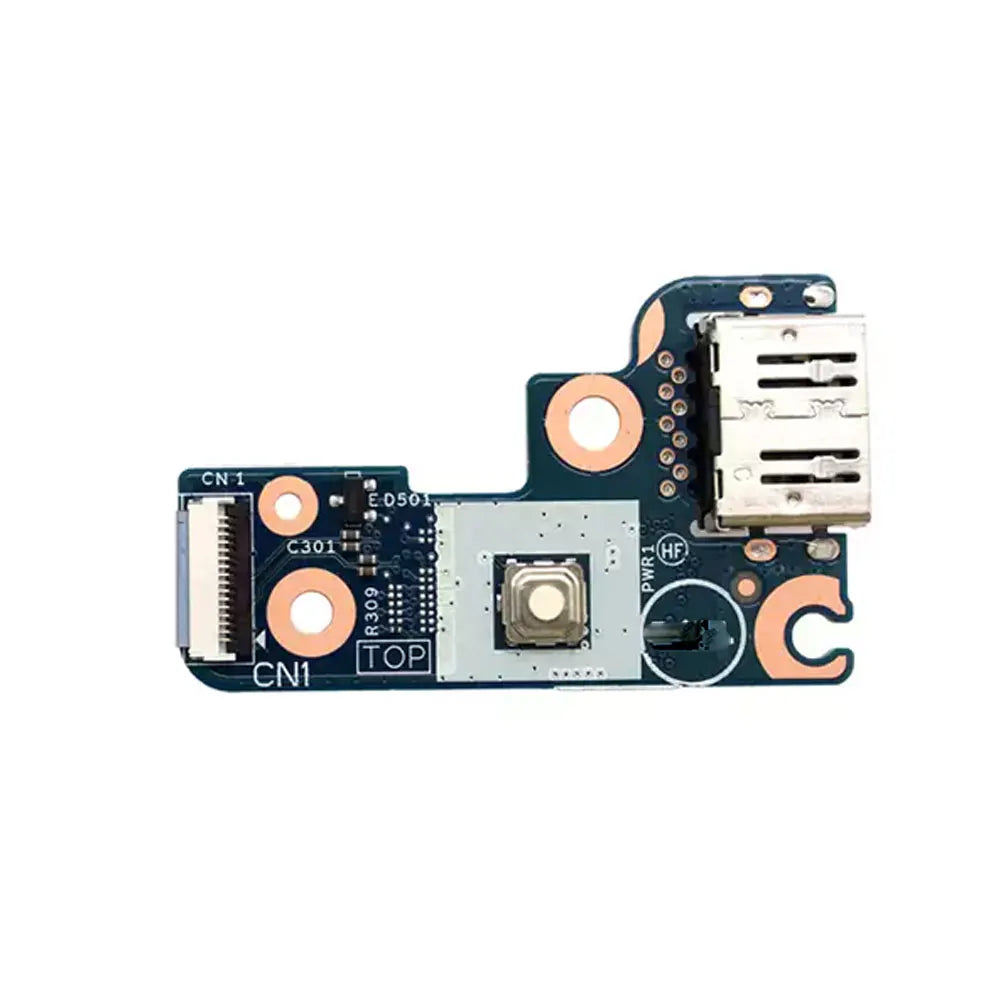 For Dell Inspiron 14 Plus 7430 7435 Laptop I/O USB Jack Port Power Button Board with Cable Switch Repairing Accessories 223570-1 Dell laptop repair parts