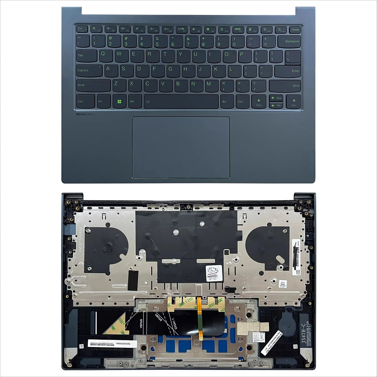 Upper case keyboard for Lenovo Xiaoxin Pro 14 IAH5R ARH5R 2022 Yoga Slim 7 Pro 14IAP7 topcase palmrest  cover touchpad 5CB1J30910 Lenovo laptop repair parts