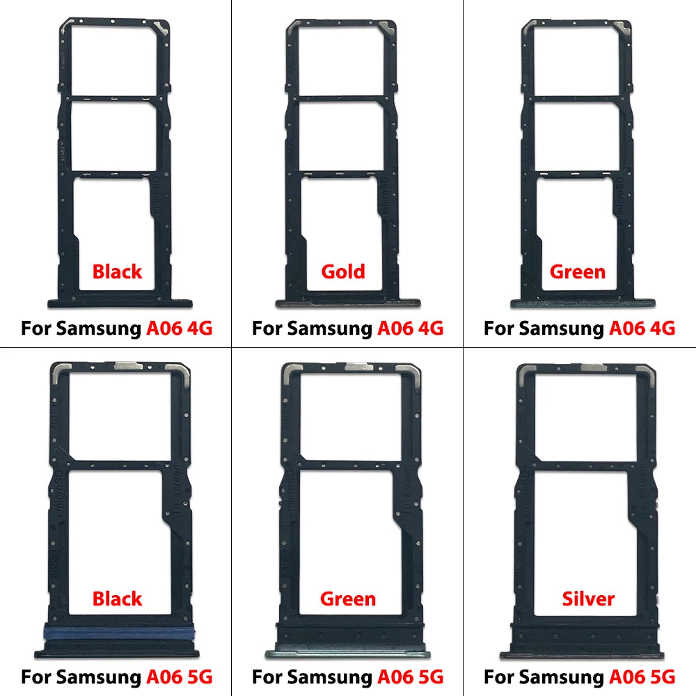New For Samsung A06 A16 4G 5G SIM Card Slot SD Card Tray Holder Adapter Repair Parts Samsung phone repair parts