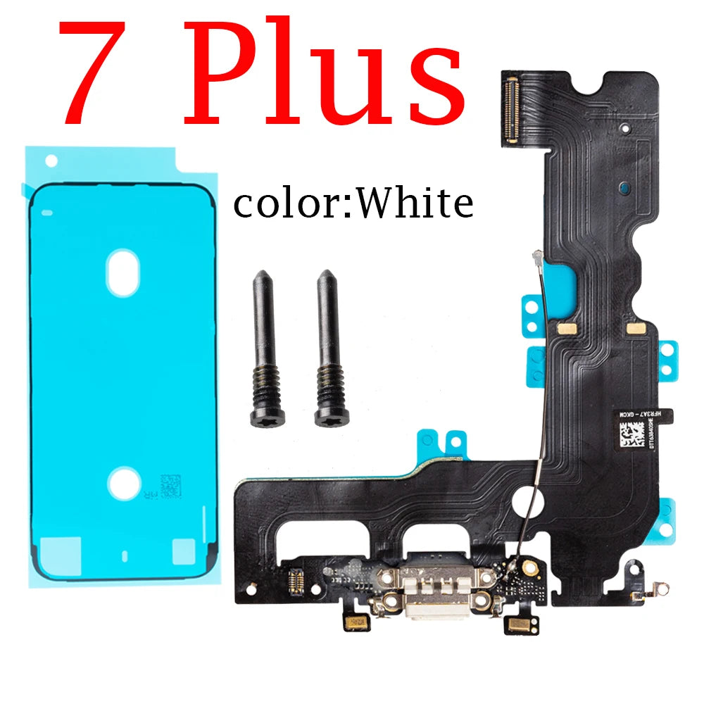 USB Port Charger Dock Connector Mic Charging Flex Cable For iPhone X XR XS Max  Dock Charging Flex iPhone phone repair parts