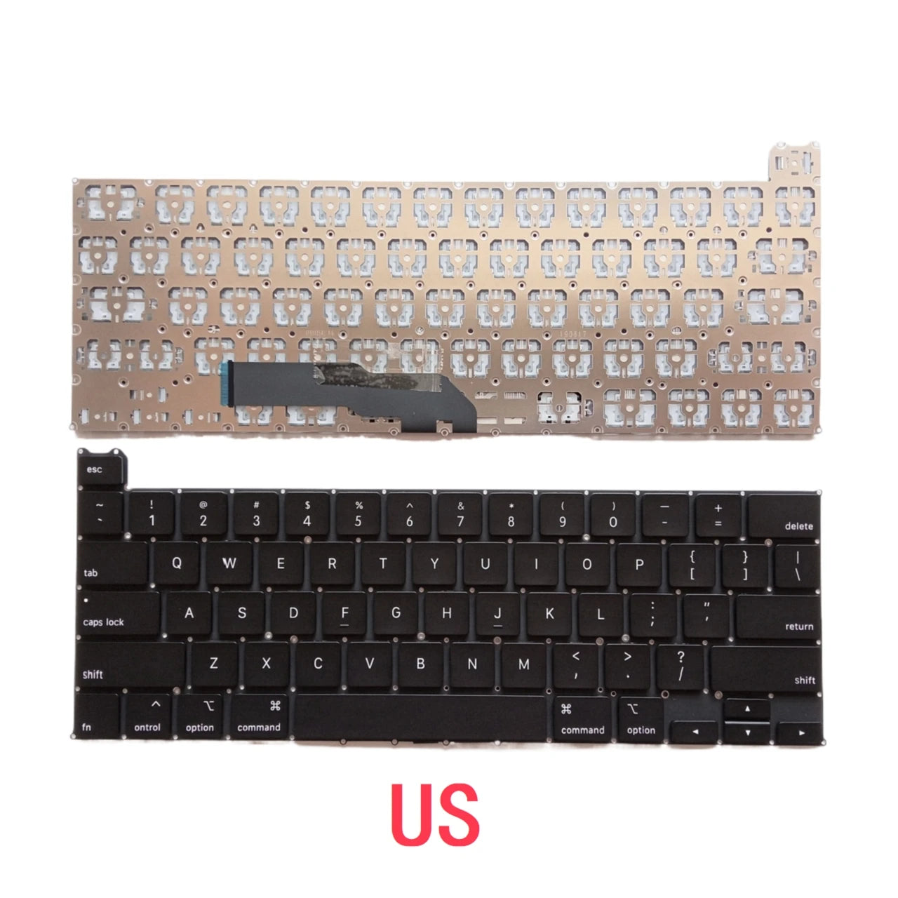 New US Russian Spanish UK Arab Laptop Keyboard For Apple MacBook Pro Retina 13" A2251 2020 Year Notebook PC Replacement MACBOOK laptop repair parts