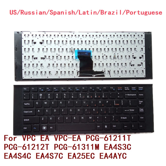 US RU SP LA BR PT Keyboard For Sony VPC EA VPC-EA PCG-61211T PCG-61212T PCG-61311M EA4S3C EA4S4C EA4S7C EA25EC EA4AYC SONY laptop repair parts