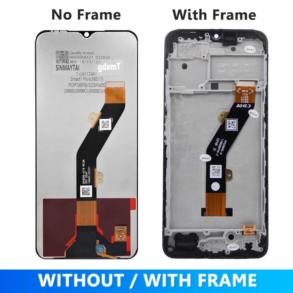 6.56'' For Infinix Hot 30i For Hot30i X669 X669C X669D LCD Display Touch Screen Digitizer Assembly Replacement Parts﻿ Infinix phone repair parts