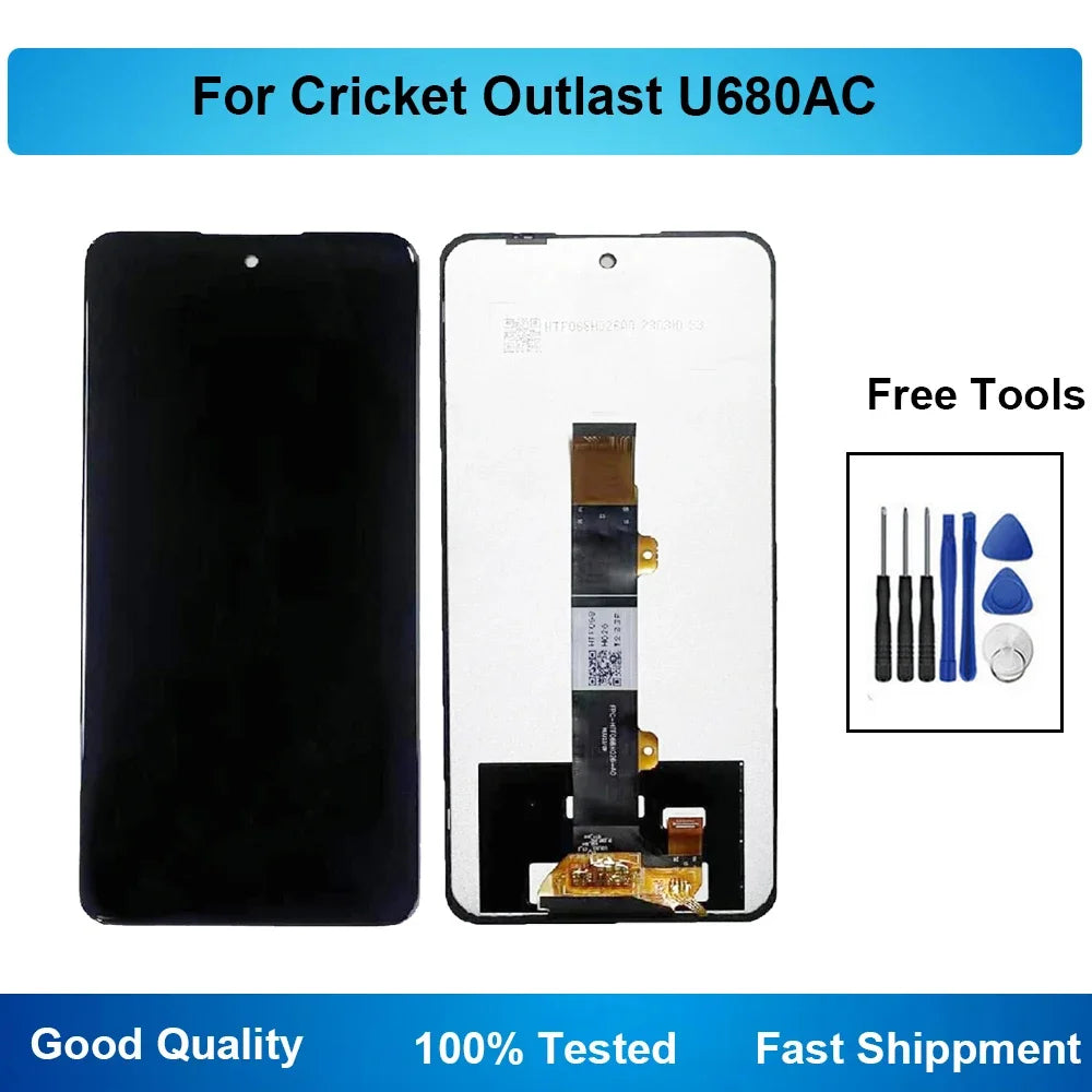 6.8 Inch For Cricket Outlast U680AC Display LCD Touch Screen Digitizer Assembly Replacement Tablet repair parts