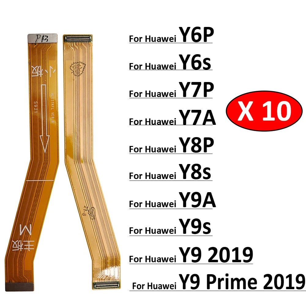 10Pcs, New Main Board Motherboard Connector Board Flex Cable For Huawei Y6P Y6s Y7A Y7P Y8P Y8s Y9A Y9s Y6 Y9 Prime 2019 Huawei phone repair parts