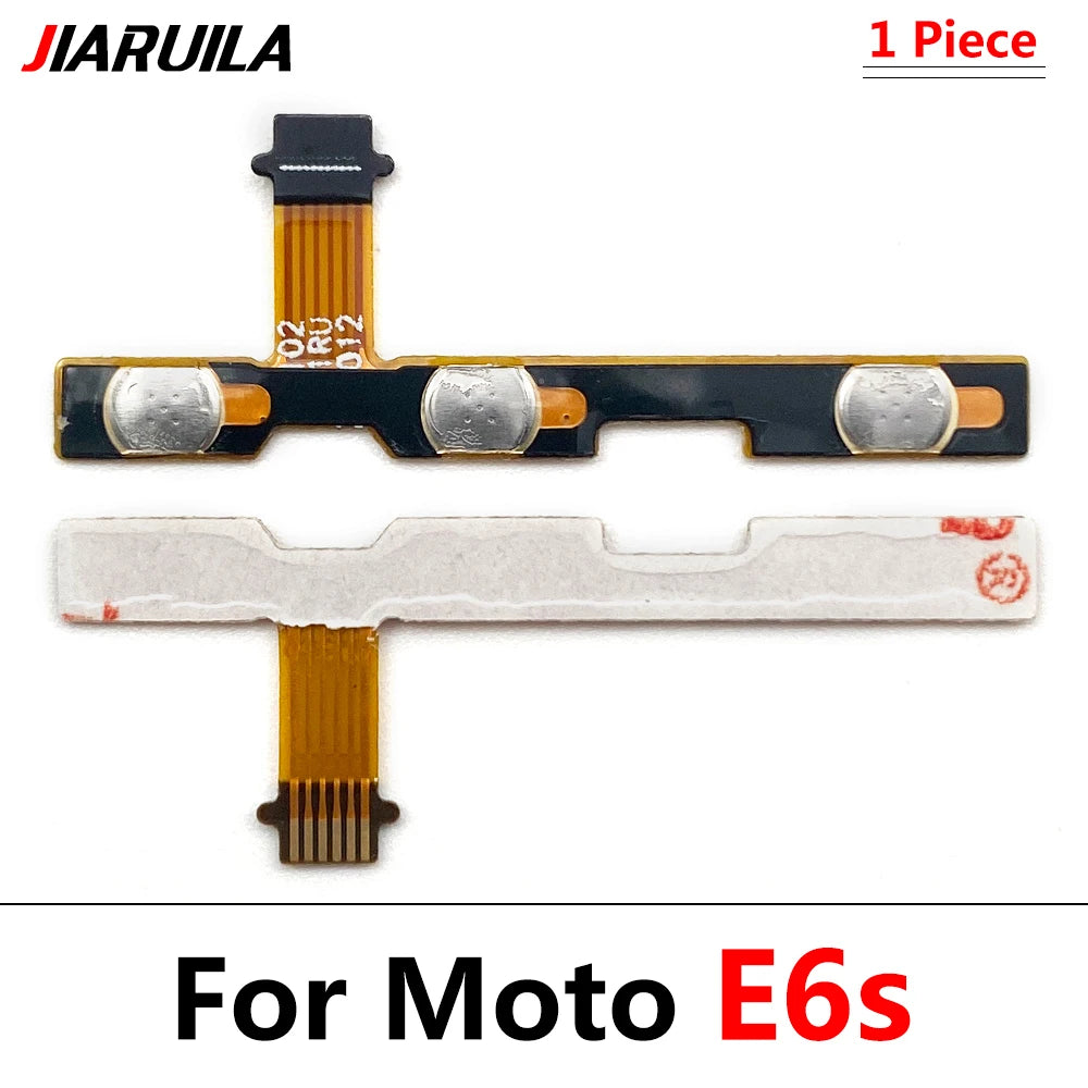 Power On Off Button Volume Side Key Flex Cable For Motorola Moto E13 E22 E32 E5 E6 E6s E7 Plus Power Play Go E20 E30 E40 Motorola phone repair parts