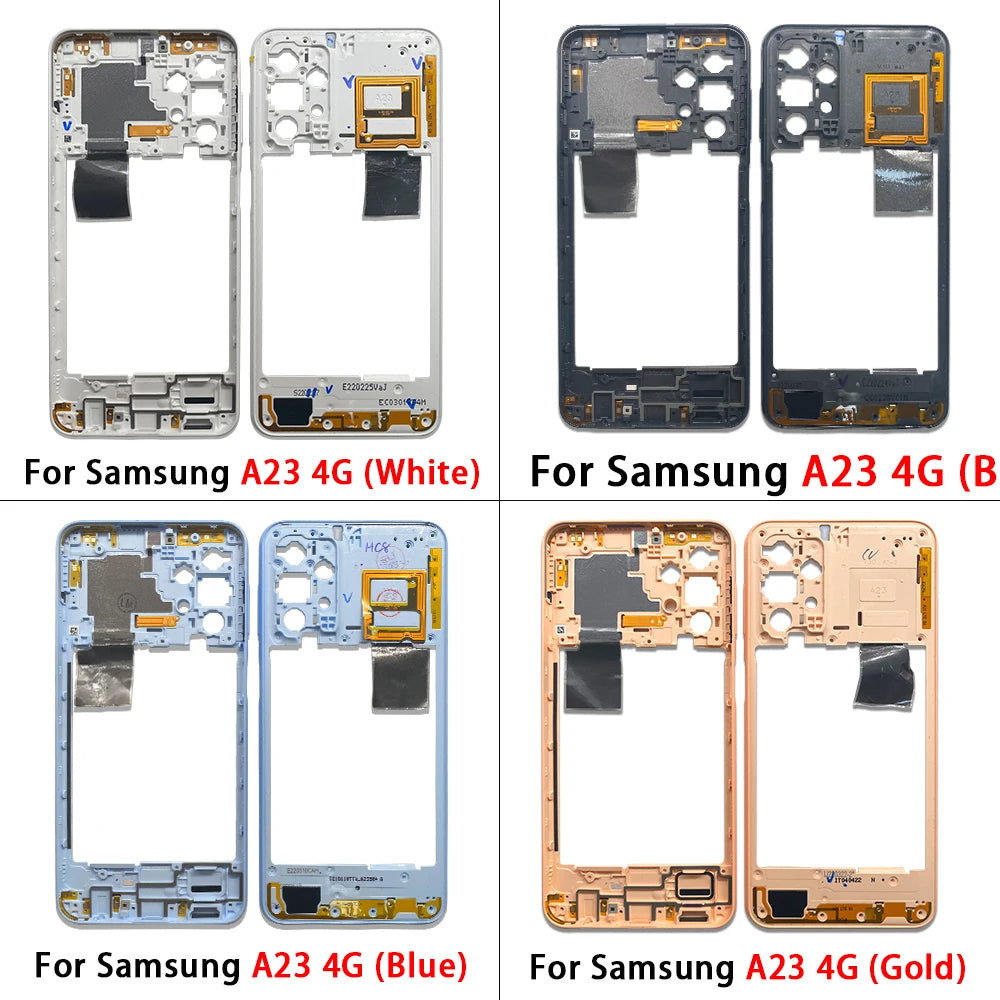New For Samsung A23 A42 4G 5G Middle Frame Holder Housing Replacement Repair Parts Samsung phone repair parts