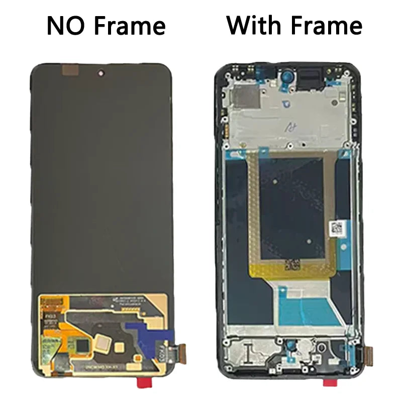 6.67“Super AMOLED for Realme 14 5G RMX5070 LCD Display Touch Screen with Frame Assembly For Realme14 5G Display  Oppo phone repair parts