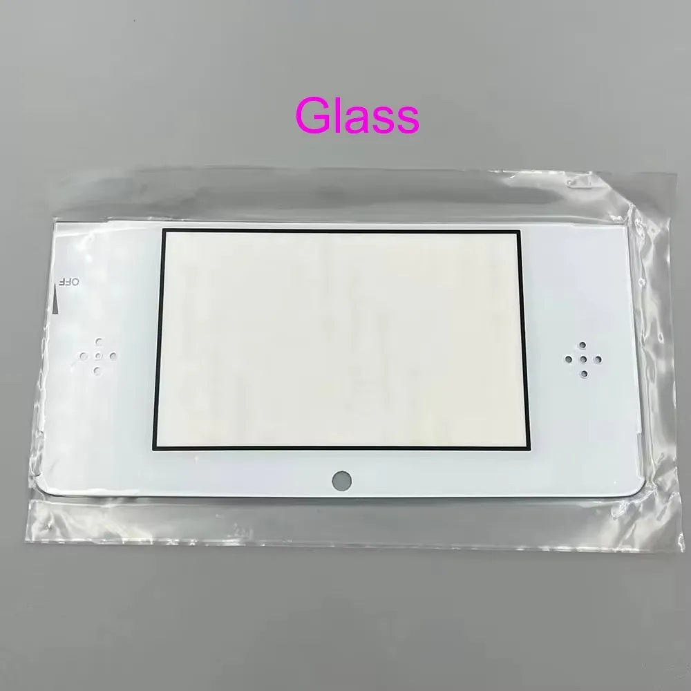 1PC  Plass Or Glass Top Screen Protector Cover Lens Replacement For  Nintendo 3DS Front LCD Game console repair parts
