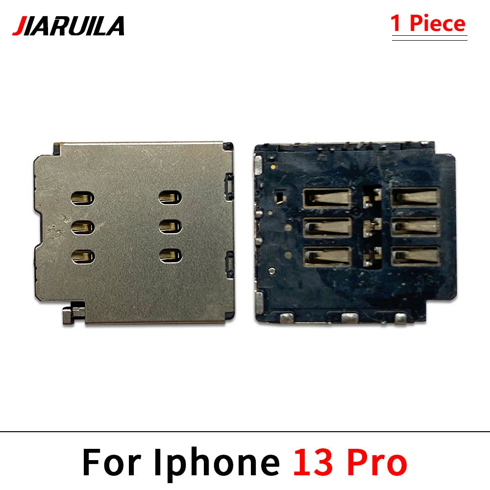 New SIM Card Reader For iPhone 11 12 13 14 15 Pro Max Plus Mini Dual SIM Card Slot Socket Inner Adapter With Flex Cable iPhone phone repair parts