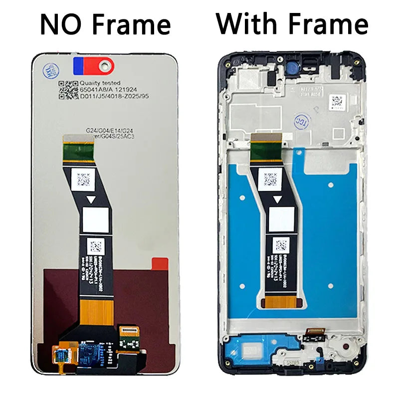 6.56''High Quality For Motorola Moto G04 Lcd Display Touch Screen Digitizer Assembly For MotoG04 XT2421-2 Screen With Frame Motorola phone repair parts