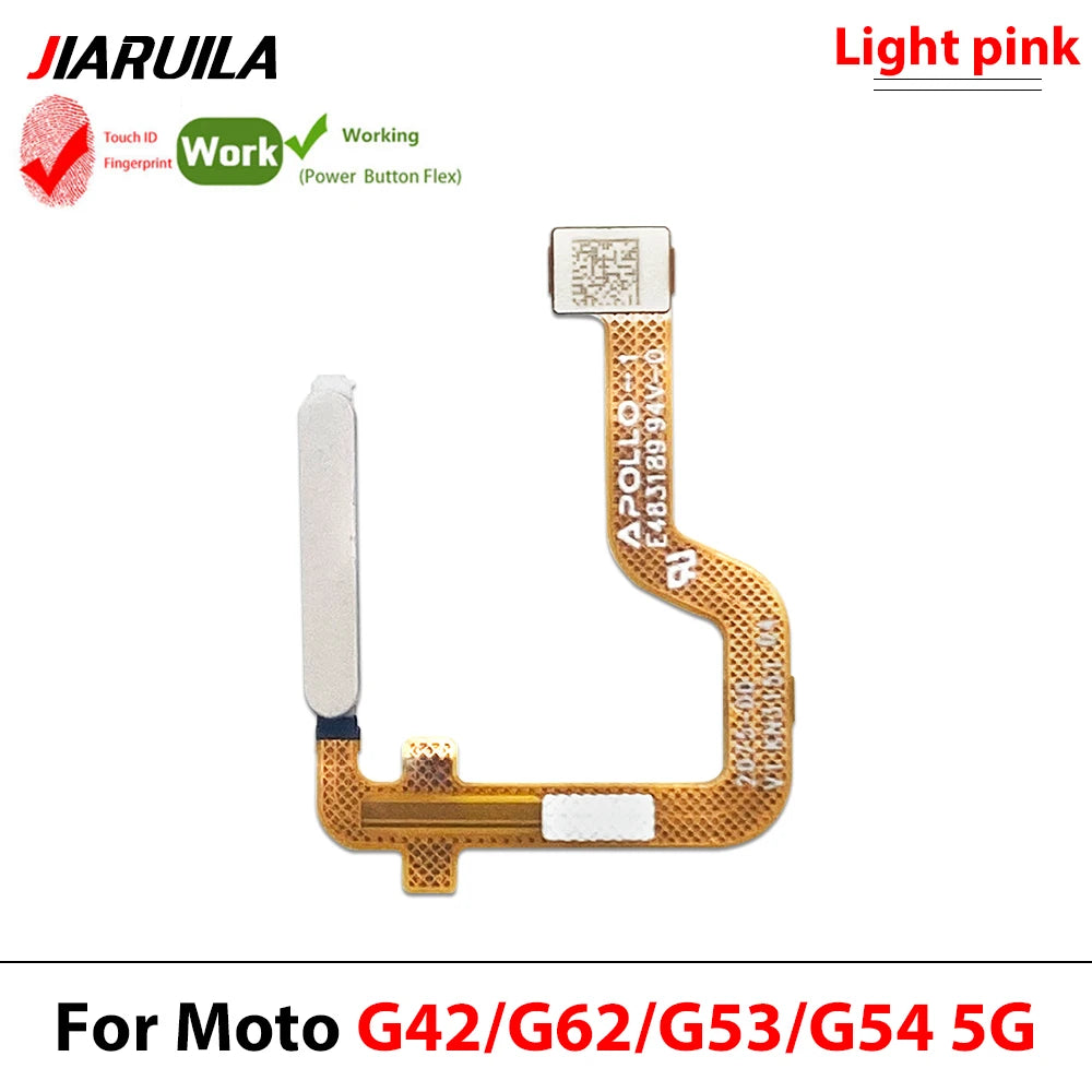 Home Button FingerPrint Touch ID Sensor Flex Cable For Motorola Moto G22 G42 G62 G53 G54 E32 Replacement Parts Motorola phone repair parts