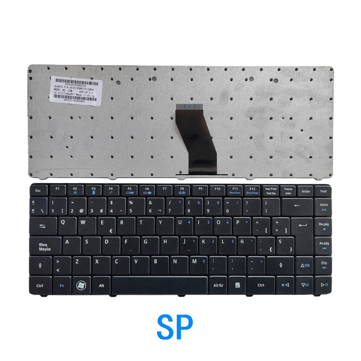 New US Spanish Language  Keyboard For Acer Aspire 4332 4732 4732Z, eMachines D525 D725 for GATEWAY NV40 NV42 NV44 NV48 NV4800 Acer laptop repair parts
