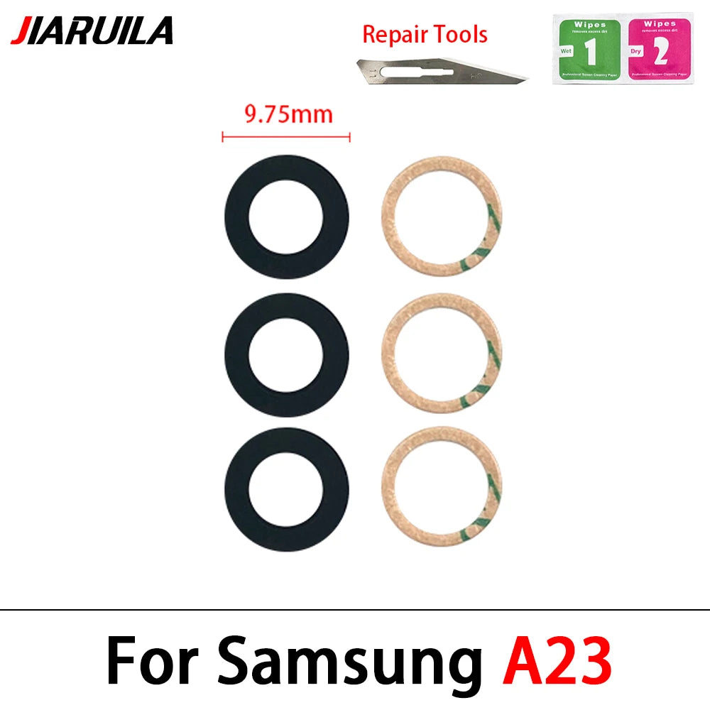 Rear Back Camera Glass Lens For Samsung  A03 A03s A04 Core A04s A04E A14 A24 A34 A54 A13 A23 4G 5G With Ahesive Samsung phone repair parts