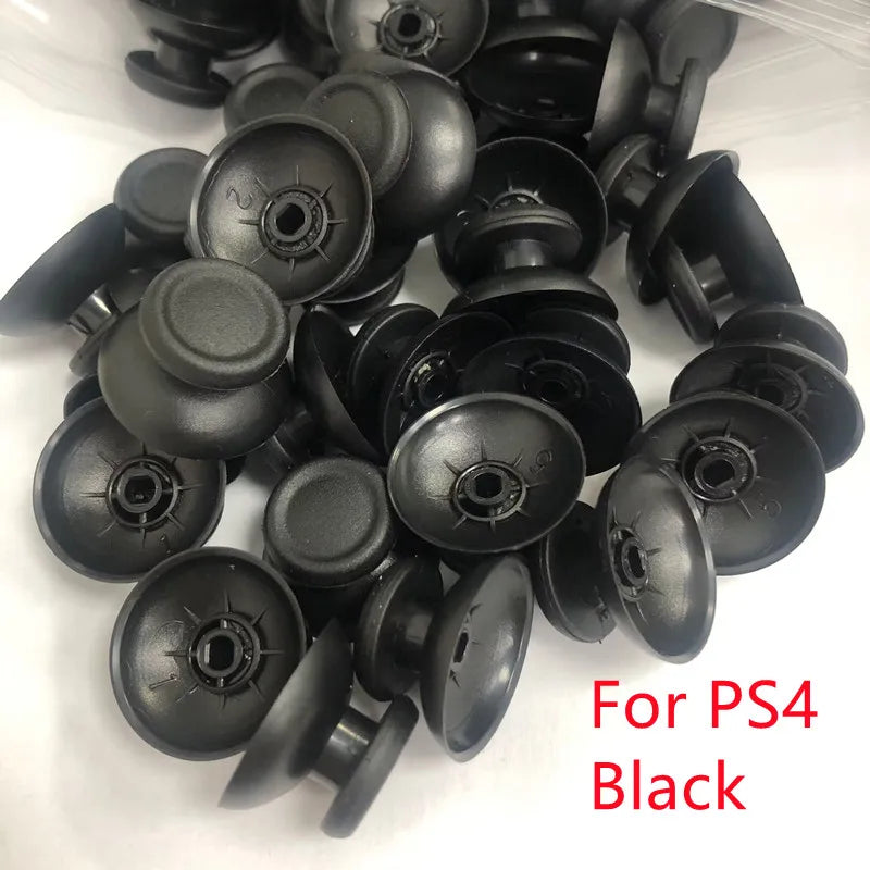 100pcs/lot Black or Grey Sticks Joysticks Cap Shell Mushroom Caps for PS4 Controller 3d Analog Cap Game console repair parts