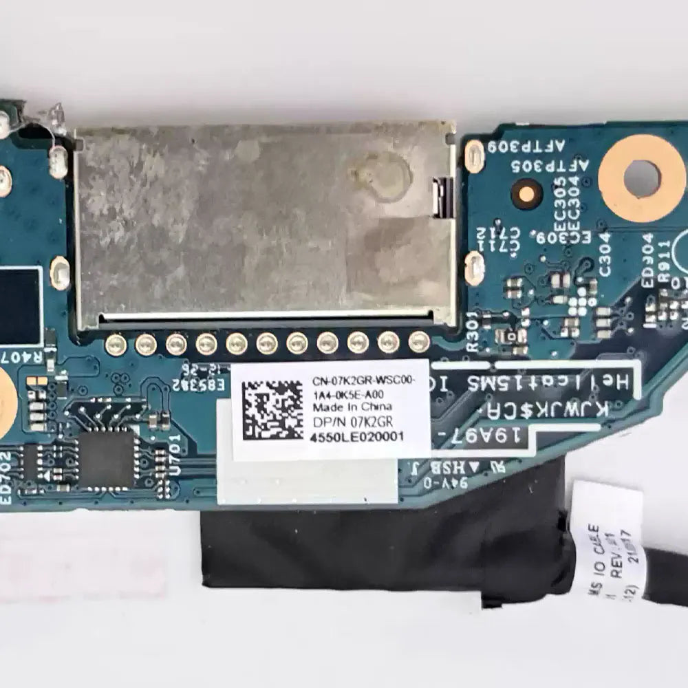 For Dell Inspiron 7500 7506 2-in-1 Laptop I/O Card Reader Earphone Audio USB Jack Port Board Cable 07K2GR 07N4KK 450.0K302.0001 Dell laptop repair parts