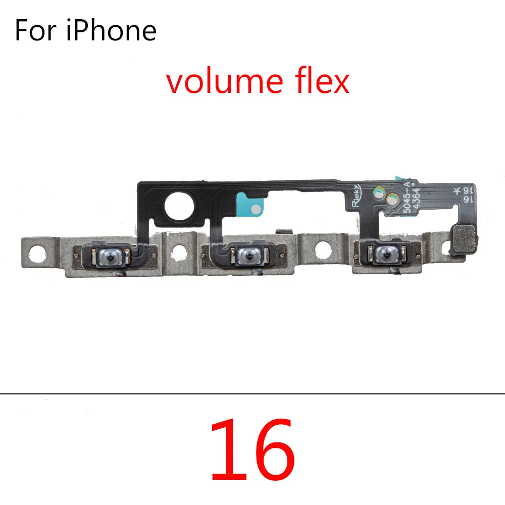 Power Switch On Off Mute Volume Button Flex Cable For iPhone 16 Plus Pro Max Promax Power On Off Volume Flex Repair Parts iPhone phone repair parts