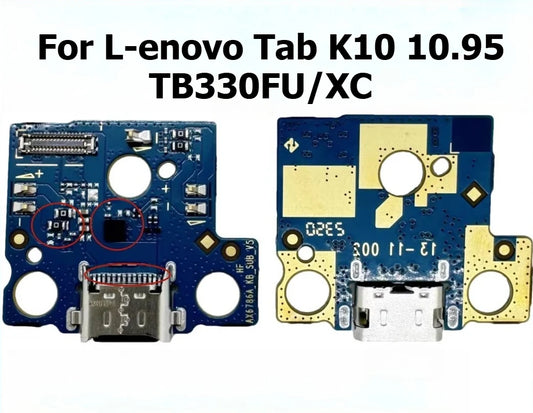 USB Charging Port Connector Plug Jack Charge Dock Board Flex Cable For Lenovo Tab TB330FU/XC K10 10.95 cable repair Lenovo tablet repair parts
