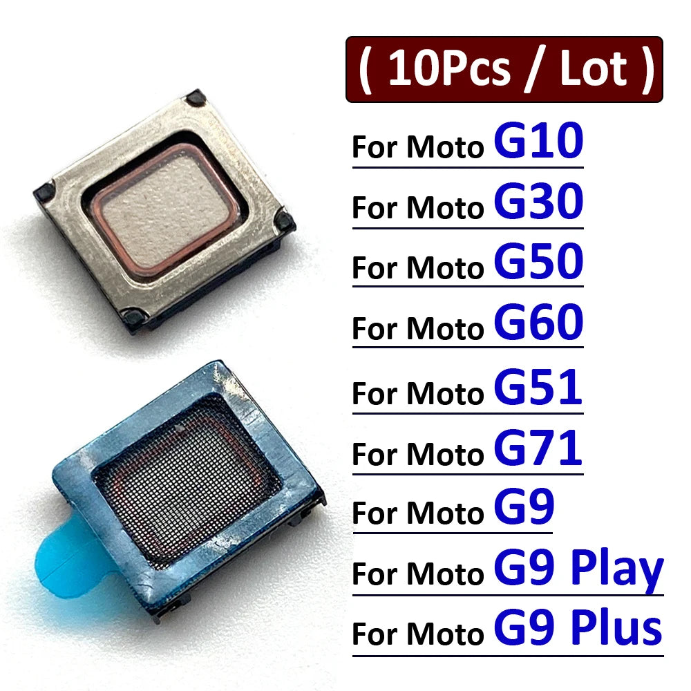 10Pcs, Earpiece Ear Speaker Sound Receiver Flex Cable For Motorola Moto G10 G30 G50 G51 G60 G9 Play Plus Motorola phone repair parts