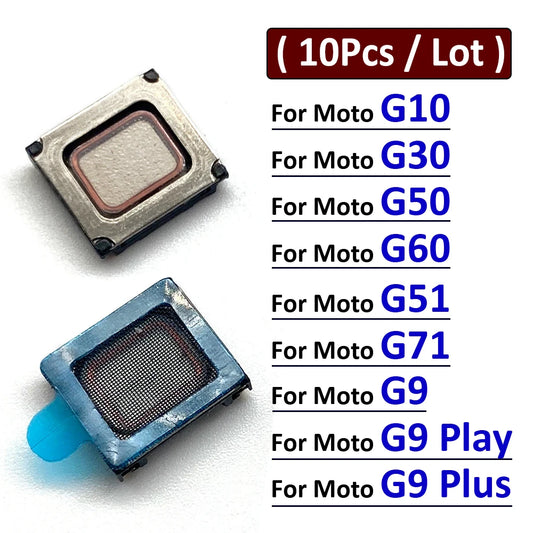 10Pcs, Earpiece Ear Speaker Sound Receiver Flex Cable For Motorola Moto G10 G30 G50 G51 G60 G9 Play Plus Motorola phone repair parts