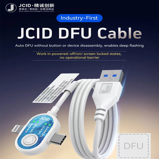 JCID DFU Cable For iPhone 8-16 series No Button No Disassembly Deep Flashing Engineering Cable IOS System Recovery Repair Tool Professional Repair Tools