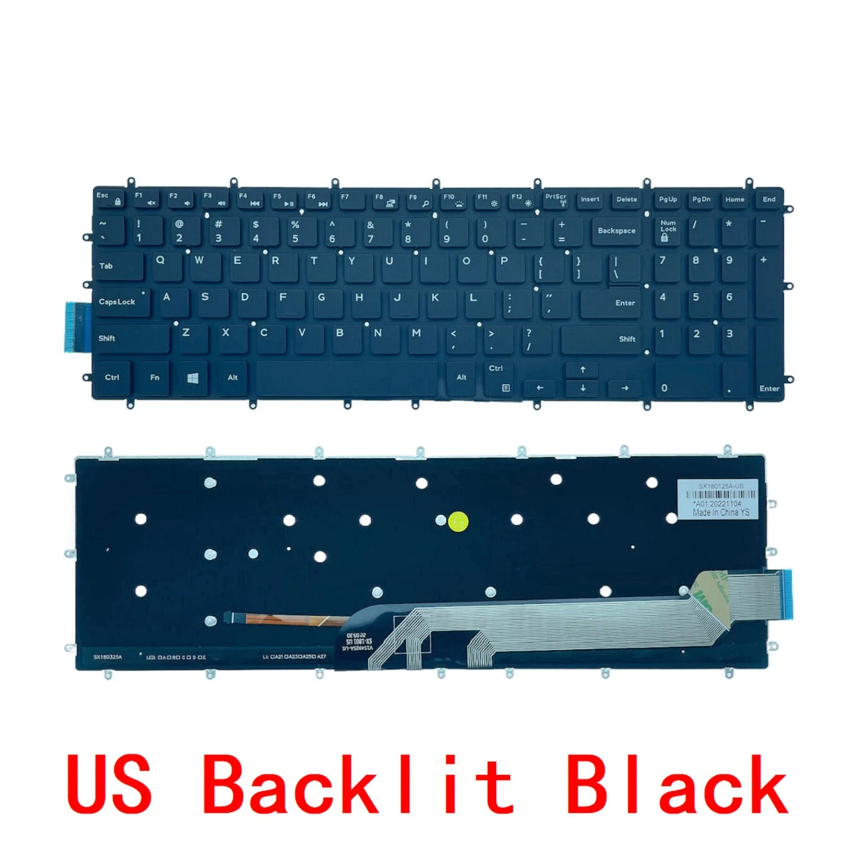 US RU SP AR BR Backlit Keyboard For Dell Inspiron 15-7000 5567 5570 7566 7567 7568 7577 P72F 5665 5568 3582 G3 3579 3779 G5 5587Dell laptop repair parts