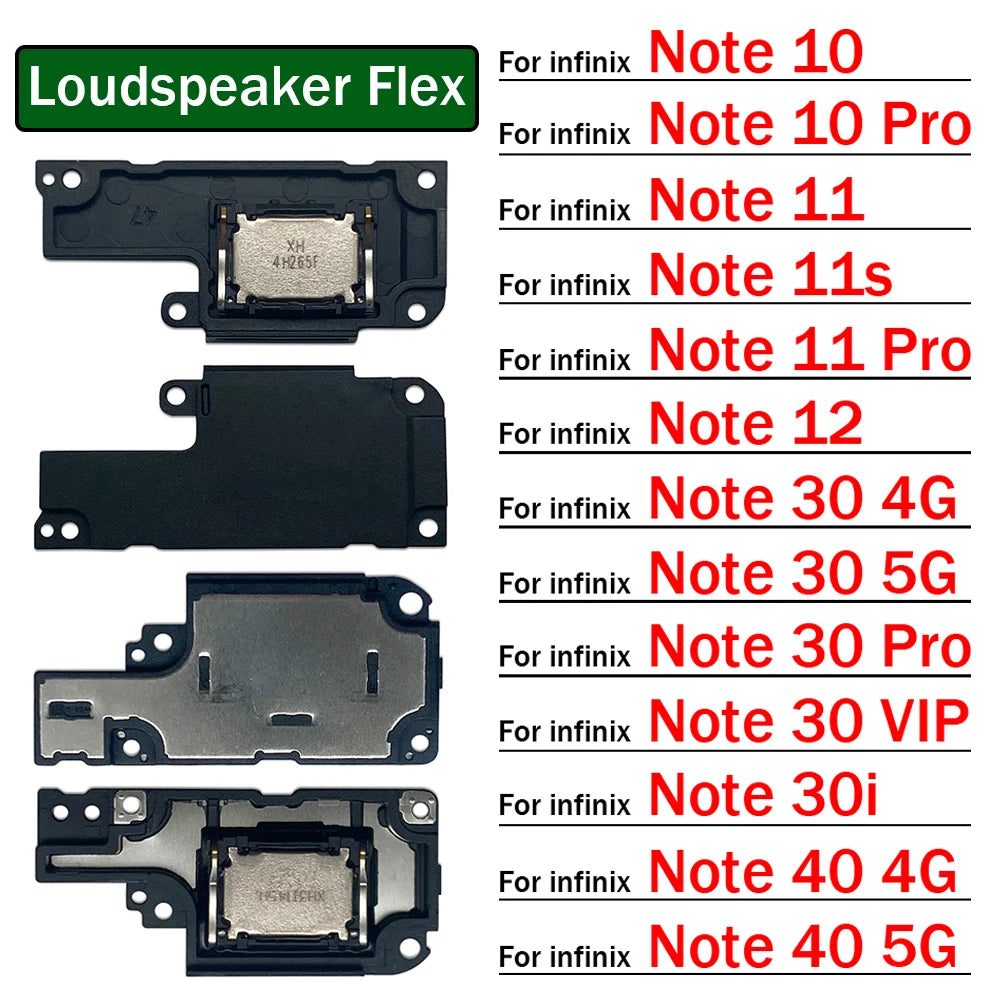 New Loudspeaker bottom Loud Speaker Sound Buzzer Ringer Flex Cable For infinix Note 10 11 11s 12 30 30i 40 Pro 4G 5G VIP  infinix phone repair parts