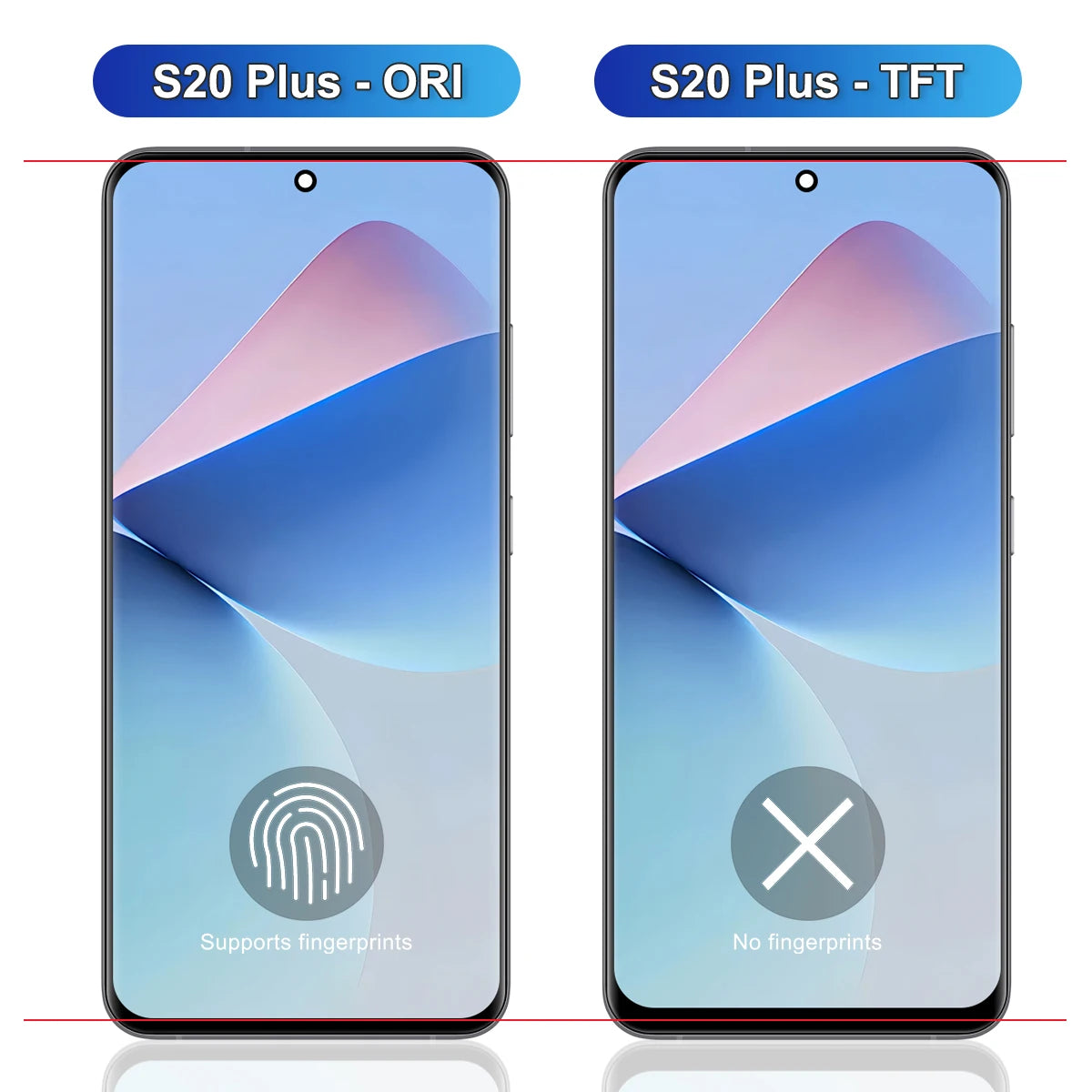 S20 Plus For Samsung Tested S20+ G985 G985F G985F/DS Display LCD Touch Screen Digitizer Assembly Replacement With Frame Samsung phone repair parts