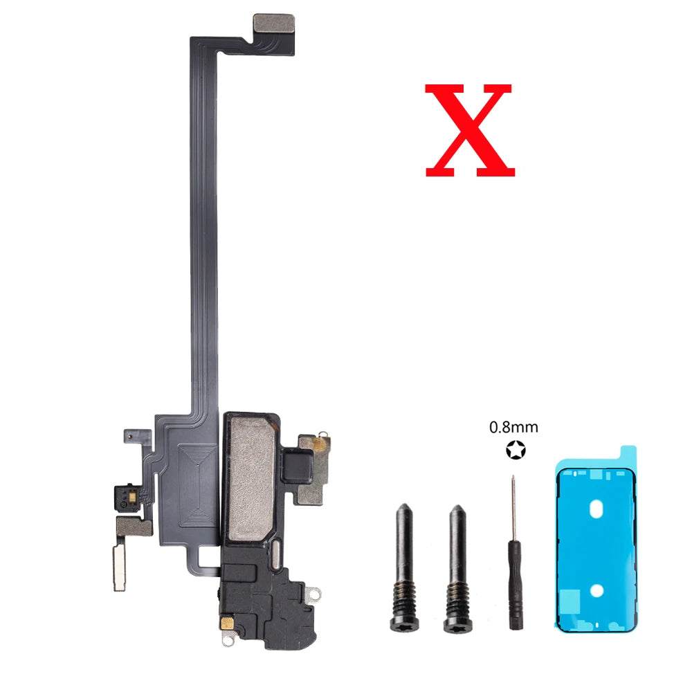 Top Ear Earpiece Speaker Sensor Flex cable For iPhone X XR XS 11 12 PRO MAX MINI Proximity Sensor Sound Speaker iPhone phone repair parts