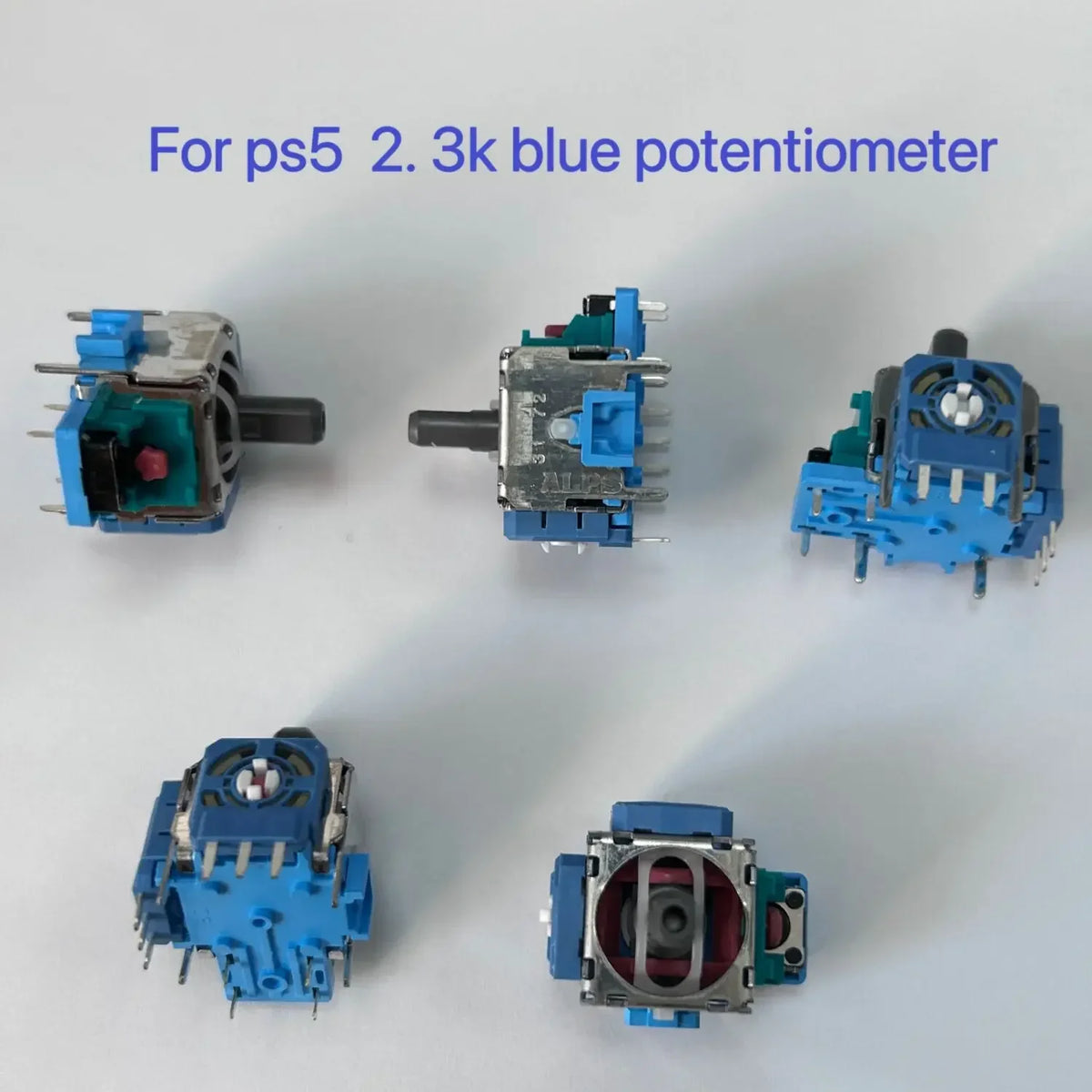 100pcs/lot Original New for Ps5 Dualsense Controller 3D Analog Stick for Playstation 5 Joystick Button 2.3K Blue Potentiometer  Game console repair parts
