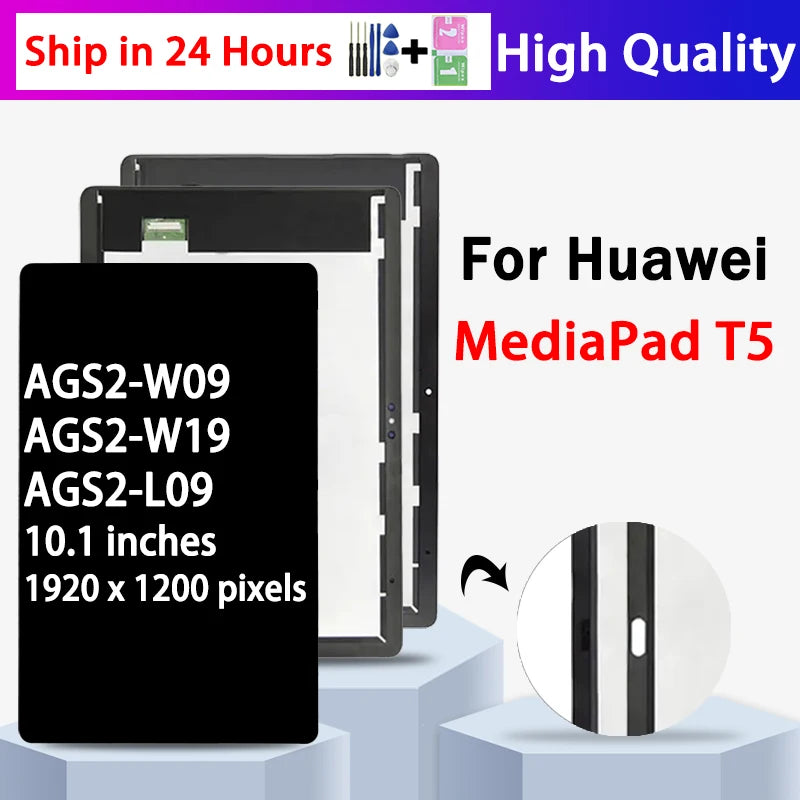 10.1“inch New For Huawei MediaPad T5 3G/Wifi AGS2-L09 AGS2-W09 AGS2-L03 LCD Display Touch Screen Digitizer Assembly Tablet repair parts