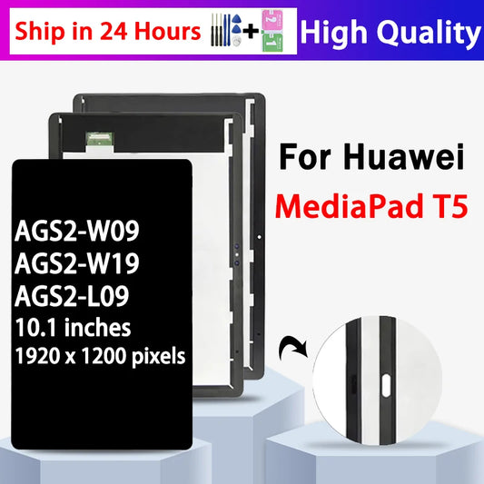 10.1“inch New For Huawei MediaPad T5 3G/Wifi AGS2-L09 AGS2-W09 AGS2-L03 LCD Display Touch Screen Digitizer Assembly Tablet repair parts