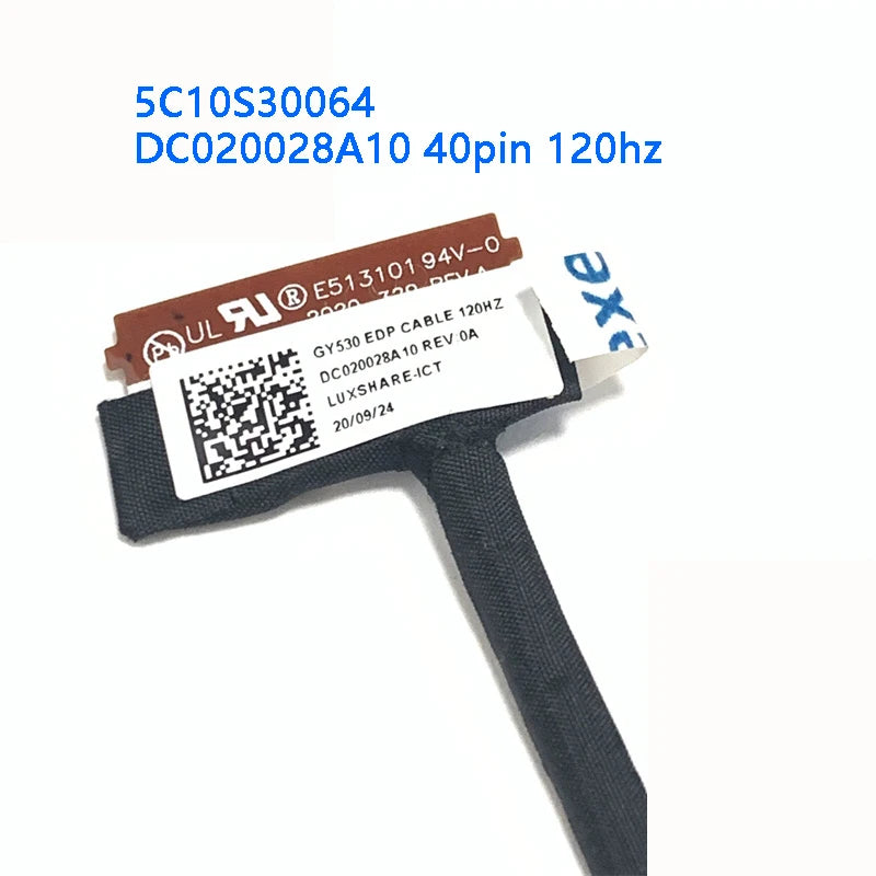 New Original Laptop LCD Cable For LENOVO 3-15IMH05 GY530 40pin 120HZ 5C10S30064 DC020028A10 30pin 60HZ 5C10S30063 DC020028900  Lenovo laptop repair parts