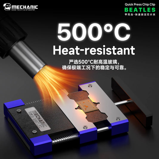 MECHANIC Beatles Quick Press Chip Clip 500 ℃ Resistant High Temperatures For BGA/CPU/IC Precision Components Adhesive Removal Professional Repair Tools