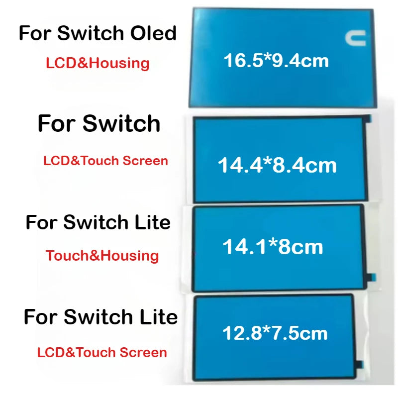 10pcs for Switch Console Housing LCD Screen Touch Screen Dust-Proof Sponge Double-Sided Adhesive Sticker for NS Lite Oled Repair Game console repair parts