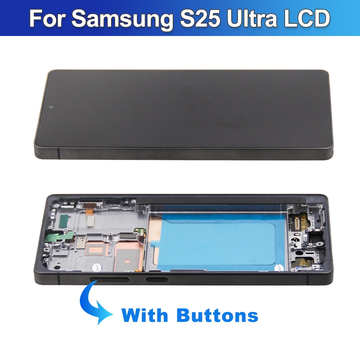 AMOLED For Samsung Galaxy S25 Ultra S938B S938B/DS S938U LCD Display Touch Screen Digitizer Assembly Replacement 100% Tested Samsung phone repair parts