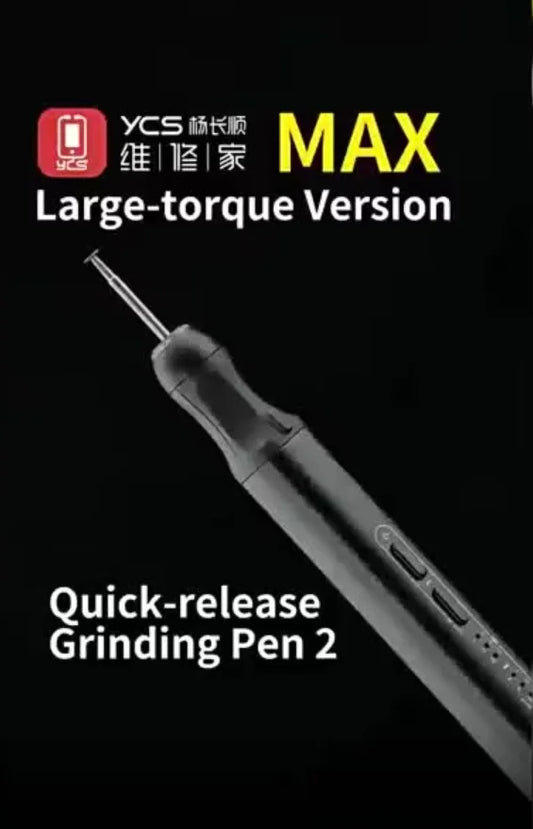 YCS 2nd MAX Electric Polishing Pen Five Gear for Mobile Phone Maintenance Motherboard Chip CPU Grinding Carving Disassembly Tool Professional Repair Tools